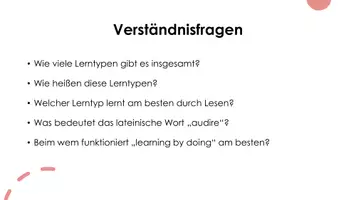 Vorschau - Stundenentwürfe - Lerntypen: Inputtext + 4 Lerntypen-Tests - Seite 3