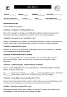 Vorschau - Arbeitsblätter - Biologie-Klassenarbeit Thema Ökologie und Evolution - Deckblatt