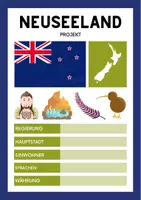 Vorschau - Unterrichtsreihen - Projekt - Neuseeland (mit Musterlösungen) - Deckblatt