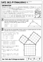 Vorschau - Arbeitsblätter - SATZ DES PYTHAGORAS - 3 Arbeitsblätter - Seite 3