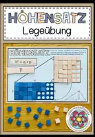 Vorschau - Stationenlernen - HÖHENSATZ (Satzgruppe des Pythagoras) - Legeübung / Klettübung - Deckblatt