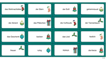 Vorschau - Arbeitsblätter - 32 Weihnachtliche Wortkarten und 4 passende Arbeitsblätter - Seite 2