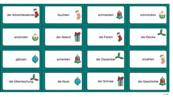 Vorschau - Arbeitsblätter - 32 Weihnachtliche Wortkarten und 4 passende Arbeitsblätter - Seite 3