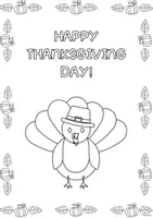 Vista previa - Hojas de trabajo - THANKSGIVING CARD - página 1