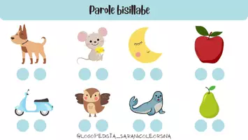 anteprima - Materiale interattivo - 1. Pronti, partenza, prima! Parole bisillabiche - Pagina 2