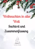 Vorschau - Arbeitsblätter - Weihnachten in aller Welt - Sachtext mit Fragen / Zusammenfassung - Deckblatt