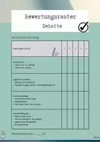 Vorschau - Anderer Materialtyp - Bewertungsraster Debatte - Seite 1