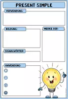Vorschau - Merkblätter - PRESENT SIMPLE - Merkblatt (mehrere Versionen) - Seite 3