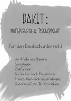 Vorschau - Poster - PAKET - Merkplakate & Tischspicker für den Deutschunterricht - Deckblatt