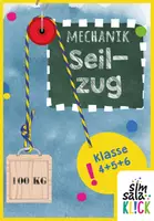 Vorschau - Arbeitsblätter - NEU! Wie funktioniert der Seilzug? inkl. Aufgaben - Deckblatt