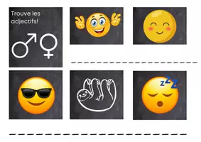 Vorschau - Arbeitsblätter - Die Adjektive im Französischen/ Les adjectifs - les émotions - Seite 3