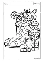 Vorschau - Arbeitsblätter - Dot-Marker, Weihnachten, Stempelvorlage, Malvorlage - Seite 3