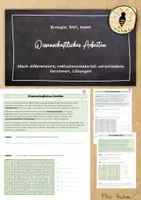 Vorschau - Stundenentwürfe - Materialpaket: Wissenschaftlicher Erkenntnisweg / Forschungsschritte - Seite 1