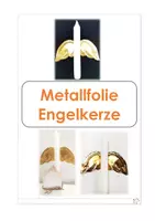 Vorschau - Mal- und Bastelvorlagen - Metallfolie Engelkerze Anleitung - WG Kunst Weihnachten - Deckblatt