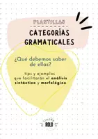 Vista previa - Unidades / Secuencias / Situaciones de Aprendizaje - 9 CATEGORÍAS GRAMATICALES: TIPOS Y DEFINICIONES - Portada