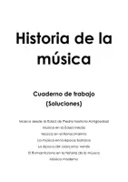 Vista previa - Unidades / Secuencias / Situaciones de Aprendizaje - Cuaderno de trabajo - Historia de la música - Portada