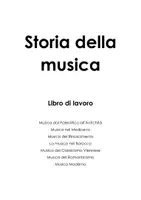 anteprima - Esercizi - Libro di lavoro - Storia della musica - Pagina di copertina
