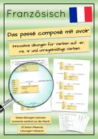 Vorschau - Arbeitsblätter - Das passé composé mit avoir - Innovative Übungen - Deckblatt