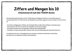 Vorschau - Arbeitsblätter - TEACCH – Ziffern und Mengen bis 10 lernen und festigen (Autismus, Inklusion, Differenzierung) - Seite 2