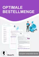 Vorschau - Arbeitsblätter - Optimale Bestellmenge - Komplett vorbereitete Stunde - Deckblatt