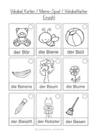Vorschau - Arbeitsblätter - Arbeitsblätter zum Buchstaben B b für den Schreiblehrgang in Druckschrift - Seite 1
