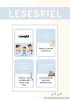 Vorschau - Spiele - Lesespiel ohne sprechen (Bewegungspause) - Deckblatt