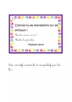 Aperçu - Apprentissages en autonomie - Voc CAC expressions des animaux lacunaires - Page de couverture