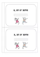 Vorschau - Arbeitsblätter - a,an or some Booklet und Arbeitsblätter - Seite 1