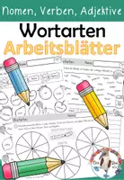 Vorschau - Unterrichtsreihen - Komplettpaket Wortarten - Nomen, Verben, Adjektive - Seite 1