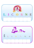 Aperçu - Feuilles d'exercices - Livret licorne - Page 1