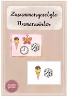 Vorschau - Bildkarten - Karteikarten Zusammengesetzte Namenwörter - Deckblatt