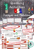Vorschau - Aufgabenkarten - Speaking Activities - USA: Dialogue cards & Mediation/ Interpreting - Deckblatt