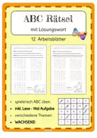 Vorschau - Arbeitsblätter - ABC Rätsel - Konzentration - Buchstabenerkennung - Deckblatt