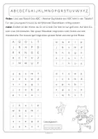 Vorschau - Arbeitsblätter - ABC Rätsel - Konzentration - Buchstabenerkennung - Seite 3