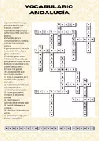 Vorschau - Arbeitsblätter - Andalusien, Andalucía - Kreuzworträtsel zum Vokabeln üben - Seite 2