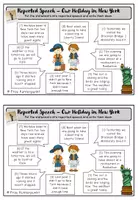 Vorschau - Arbeitsblätter - Reported Speech - Statements / Holiday in New York - Seite 2