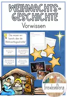 Vorschau - Arbeitsblätter - Die Weihnachtsgeschichte - Vorwissen - Deckblatt