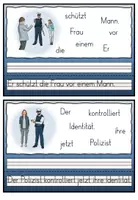 Vorschau - Aufgabenkarten - Schüttelsätze "Was machen die Polizisten?" Achtung, Notfall! - DaZ / DaF / Deutsch - Seite 3