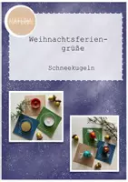 Vorschau - Anderer Materialtyp - Feriengrüsse Weihnachten in der Schneekugel von MATERIALsammlung - Deckblatt