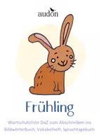 Vorschau - Fördermaterial/Inklusion - Frühling - Wortschatz - Wörterliste DaZ - Vokabelheft - deutsche Vokabelliste - Vokabeln abschreiben - Deckblatt