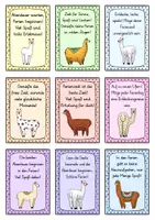 Vorschau - Bildkarten - Feriengrüße - Alpaka für die Alpakaklasse - Seite 1