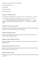 Vorschau - Arbeitsblätter - Deutsch-Klassenarbeit - Klasse 7 Thema Erzählungen und Textanalyse - Seite 1