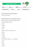 Vorschau - Arbeitsblätter - Spanisch-Klassenarbeit - Anfänger Thema Freizeitaktivitäten - Deckblatt