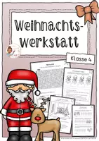Vorschau - Arbeitsblätter - Weihnachten - Werkstatt für die Klasse 4 (Weihnachtswerkstatt) - Deckblatt
