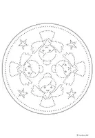 Vorschau - Mal- und Bastelvorlagen - Mandalas Weihnachten zum Prickeln - Seite 3