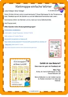 Vorschau - Stationenlernen - Lesen Wortebene Klettmappe erste Wörter - Seite 1