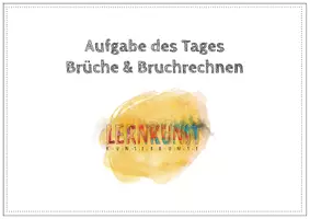 Vorschau - Arbeitsblätter - Brüche und Bruchrechnen - Deckblatt