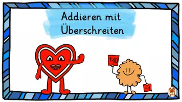 Vorschau - Präsentationen/Tafelbilder - Addition mit Überschreiten - ZR 100 - Mathe 2 - Seite 1