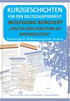 Vorschau - Arbeitsblätter - Kurzgeschichte: Wolfgang Borchert - "Hinter den Fenstern ist Weihnachten" - Analyse - Deckblatt