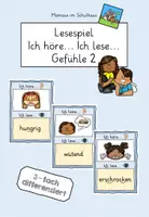 Vorschau - Spiele - 3 Lesespiele: Ich höre... Ich lese... Gefühle 2 - Deckblatt